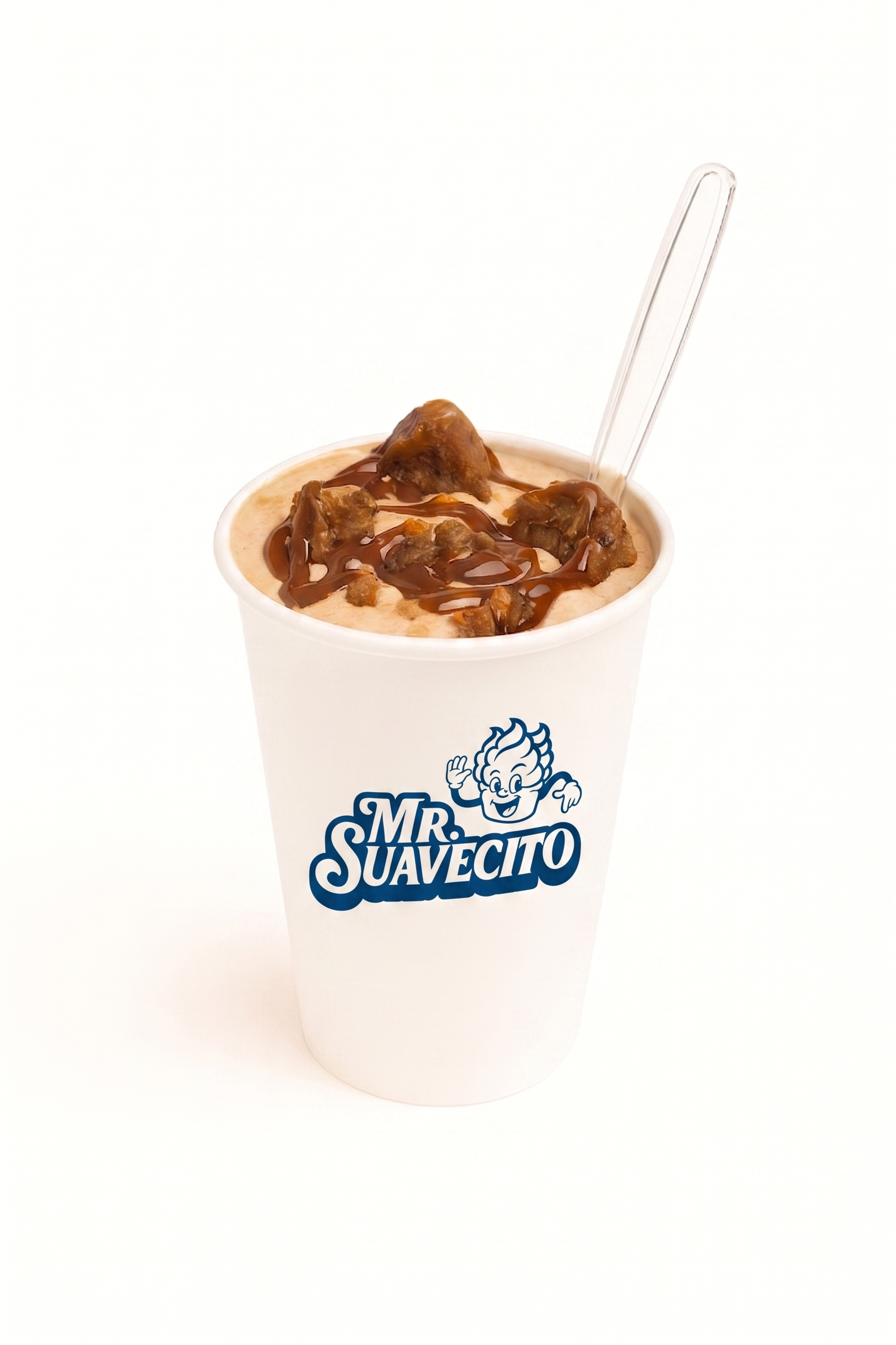 Mr. Suave de Cacahuate — helado suave con galletas y crema de cacahuate en vaso Mr. Suavecito Condesa